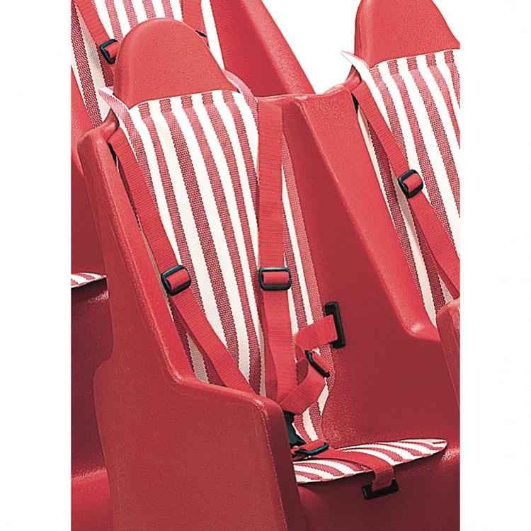 Bye-Bye Buggy - Red/White Striped Seat Pad