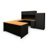 Hyperwork U-shaped Desk w/ Hutch and Lateral File