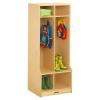 2 Section Coat Locker with Step