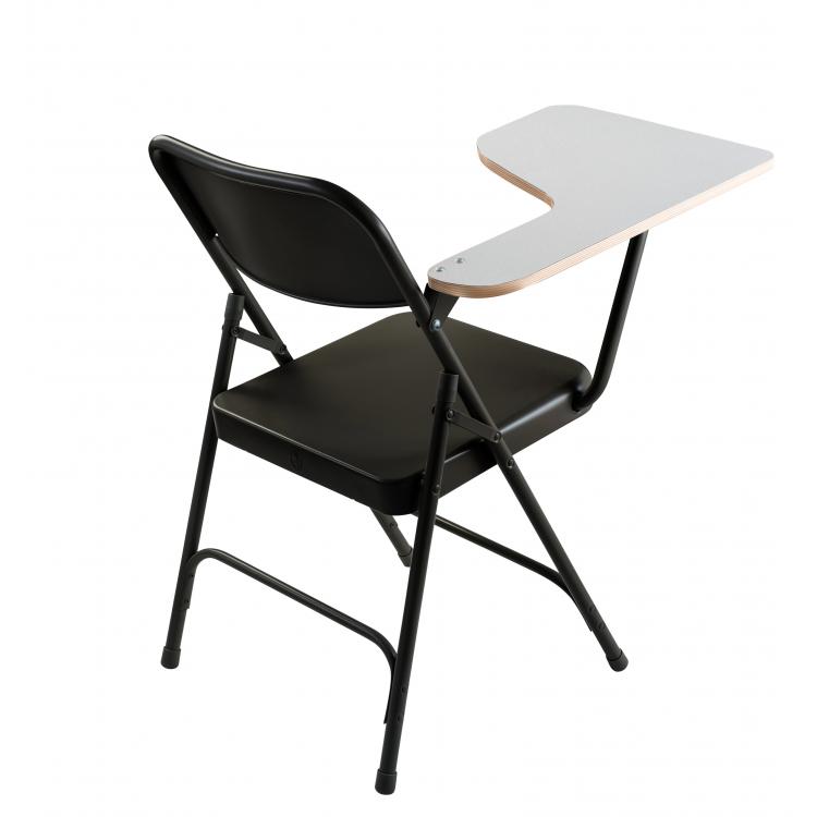 Folding chair with 2024 right handed tablet arm