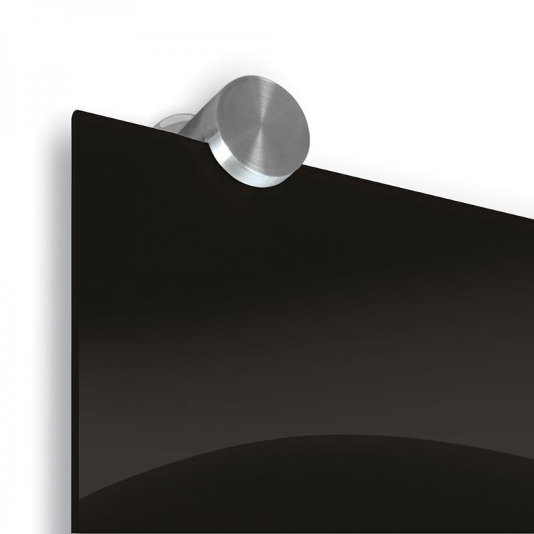 Visionary Black Magnetic Glass Board