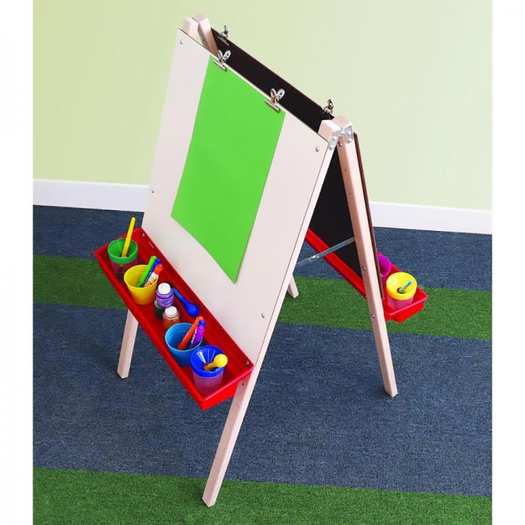 Adjustable Double Easel with Dry Erase Boards
