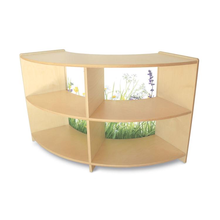 Nature View Curved Cabinet 24"H