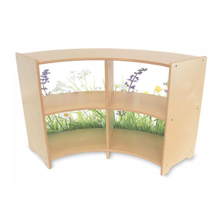 Nature View Curved Cabinet 24"H