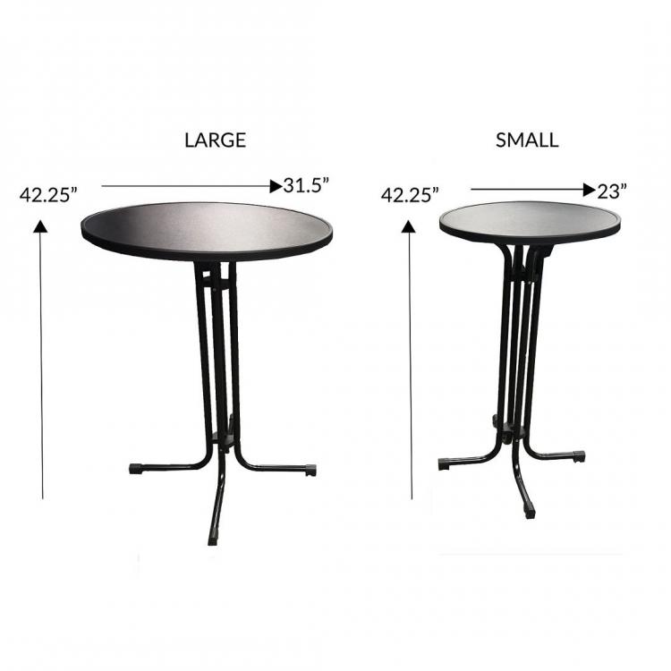 tall folding bistro table