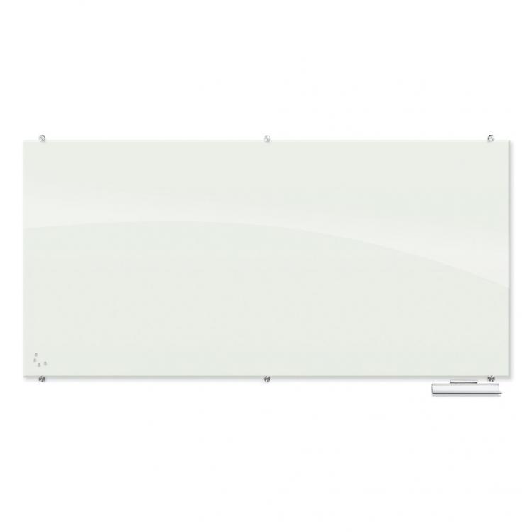 Visionary® Black Magnetic Glass Dry Erase Whiteboard