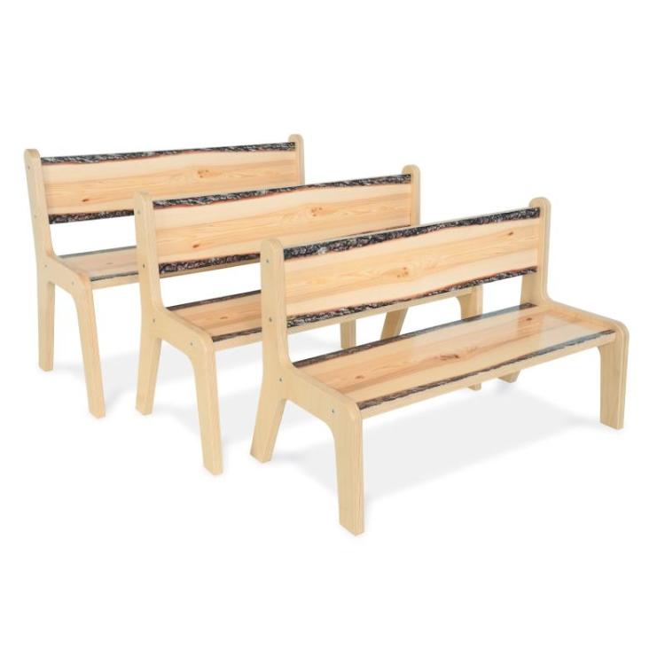 Live Edge Bench - Set of 3