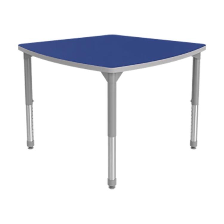 Correll 66 x 60 Horseshoe 19 - 29 Blue Finish Adjustable Height  High-Pressure Top Activity Table